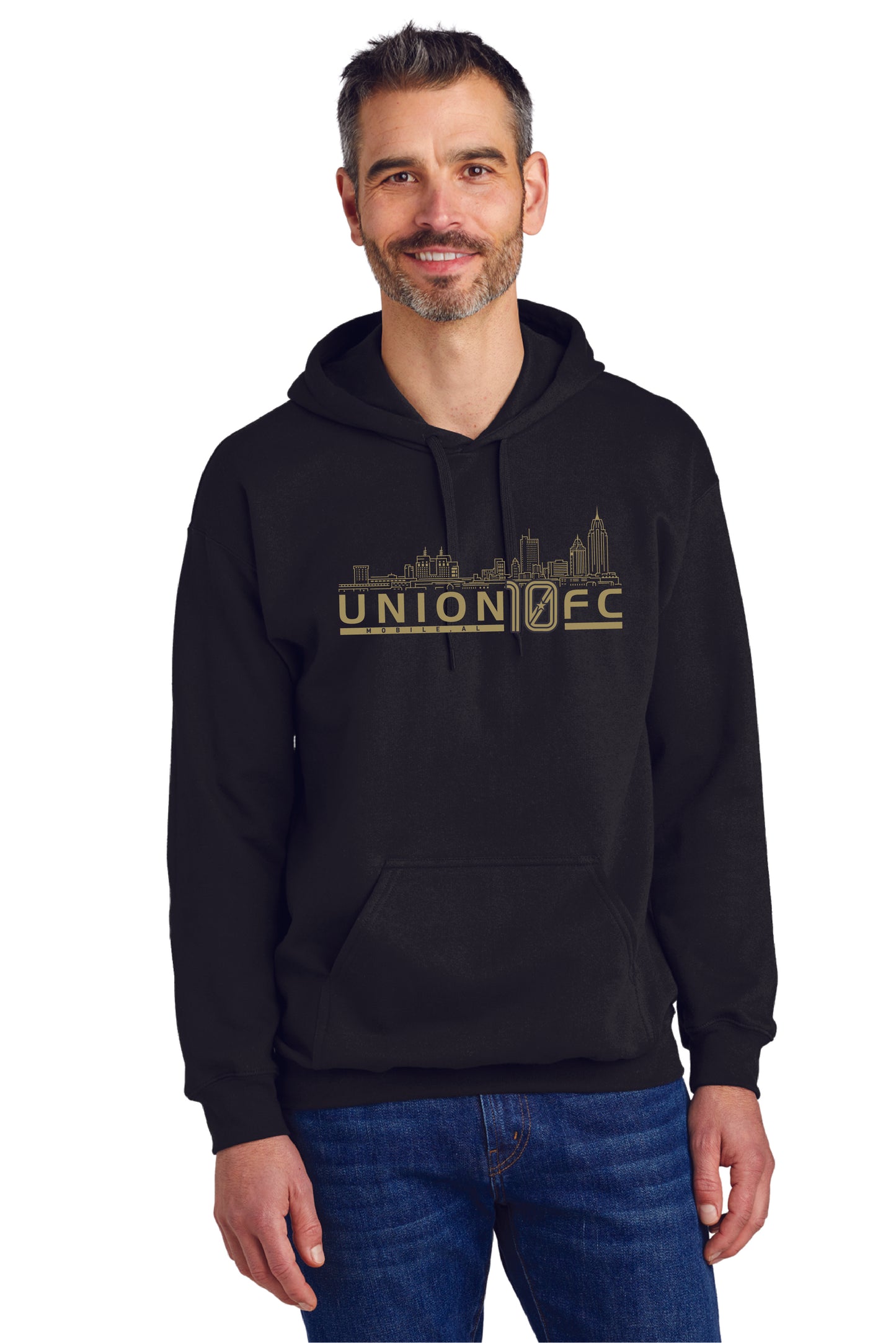 Union 10 FC Mobile Skyline Hoodie - BLACK