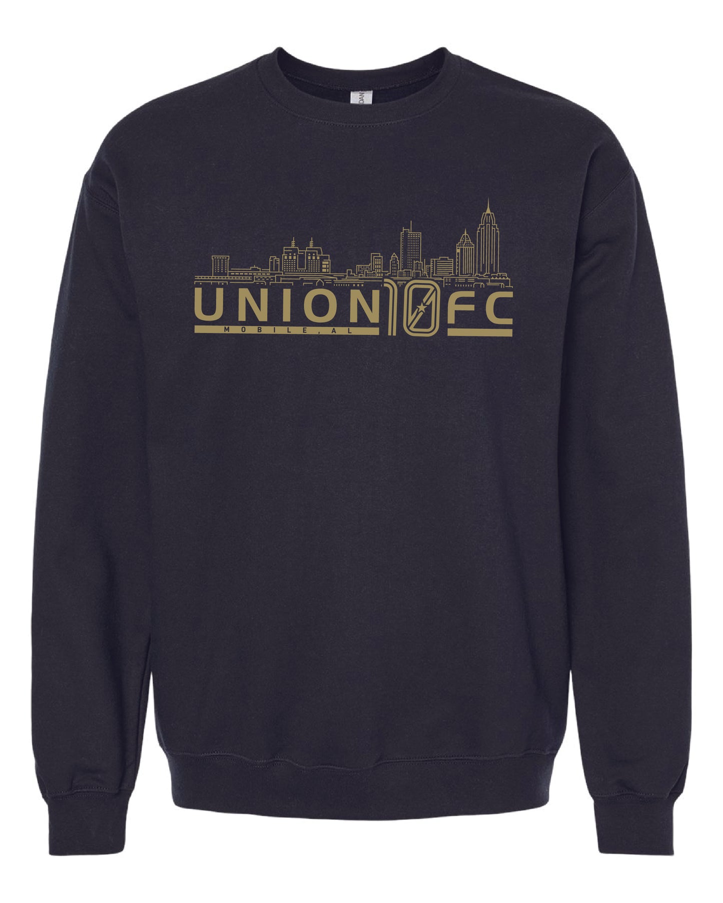 Union 10 FC Mobile Skyline Sweatshirt - BLACK