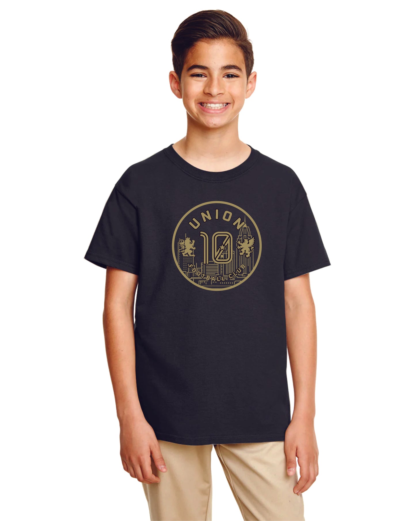 Union 10 FC Mobile OG Hometown Twist YOUTH Crewneck - BLACK