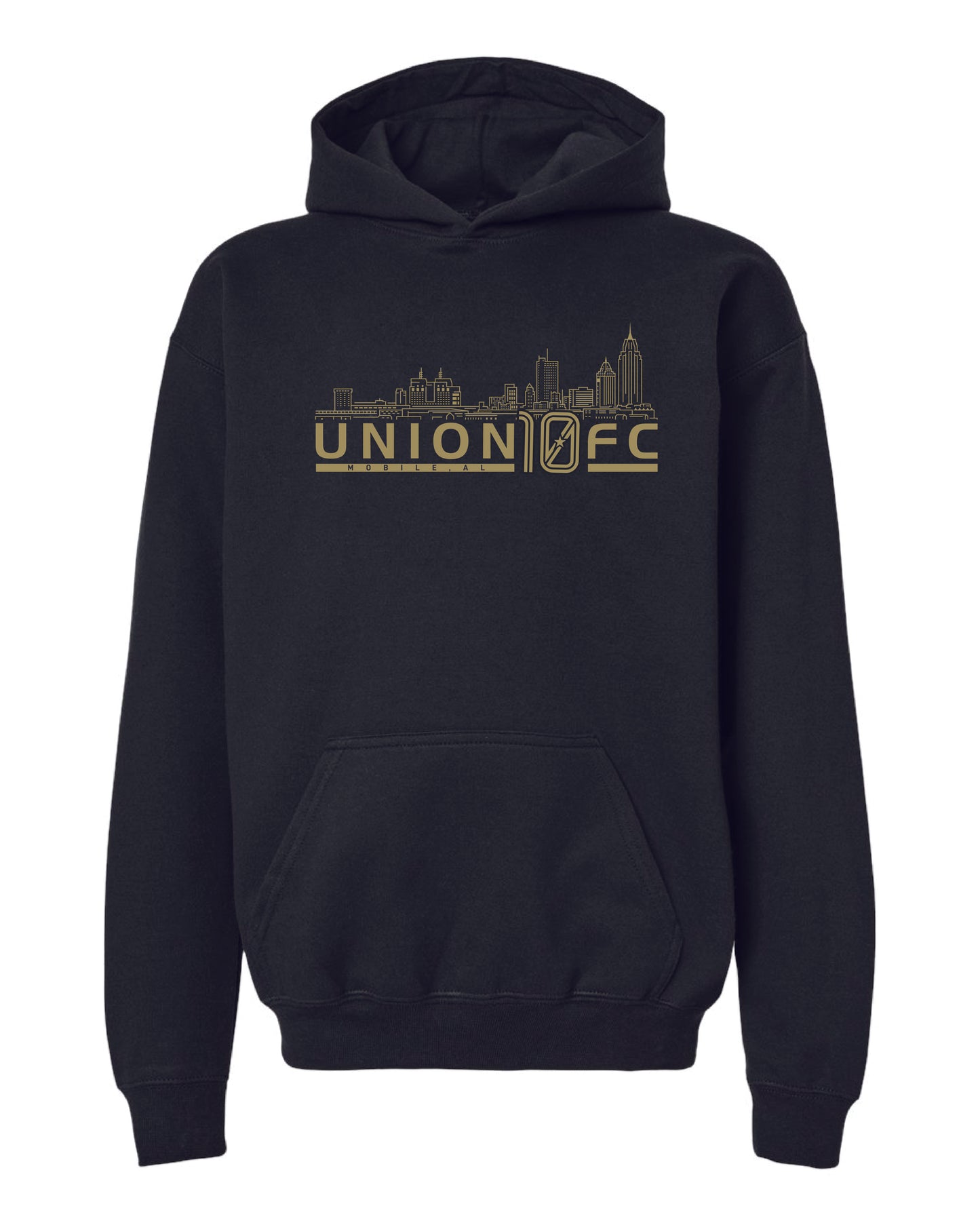 Union 10 FC Mobile YOUTH Mobile Skyline Hoodie - BLACK